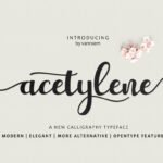 Acetylene Script Font Poster 1