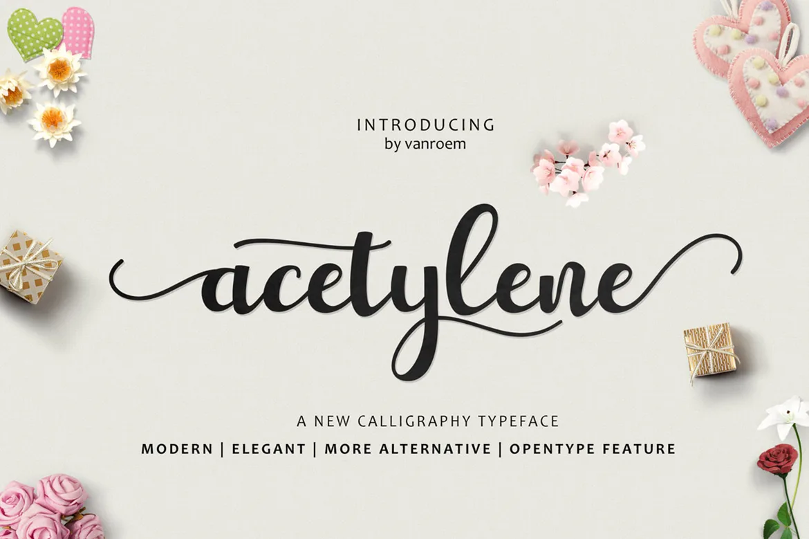 Acetylene Script Font Acetylene Script Font Poster 1