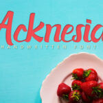 Acknesia Font Poster 1