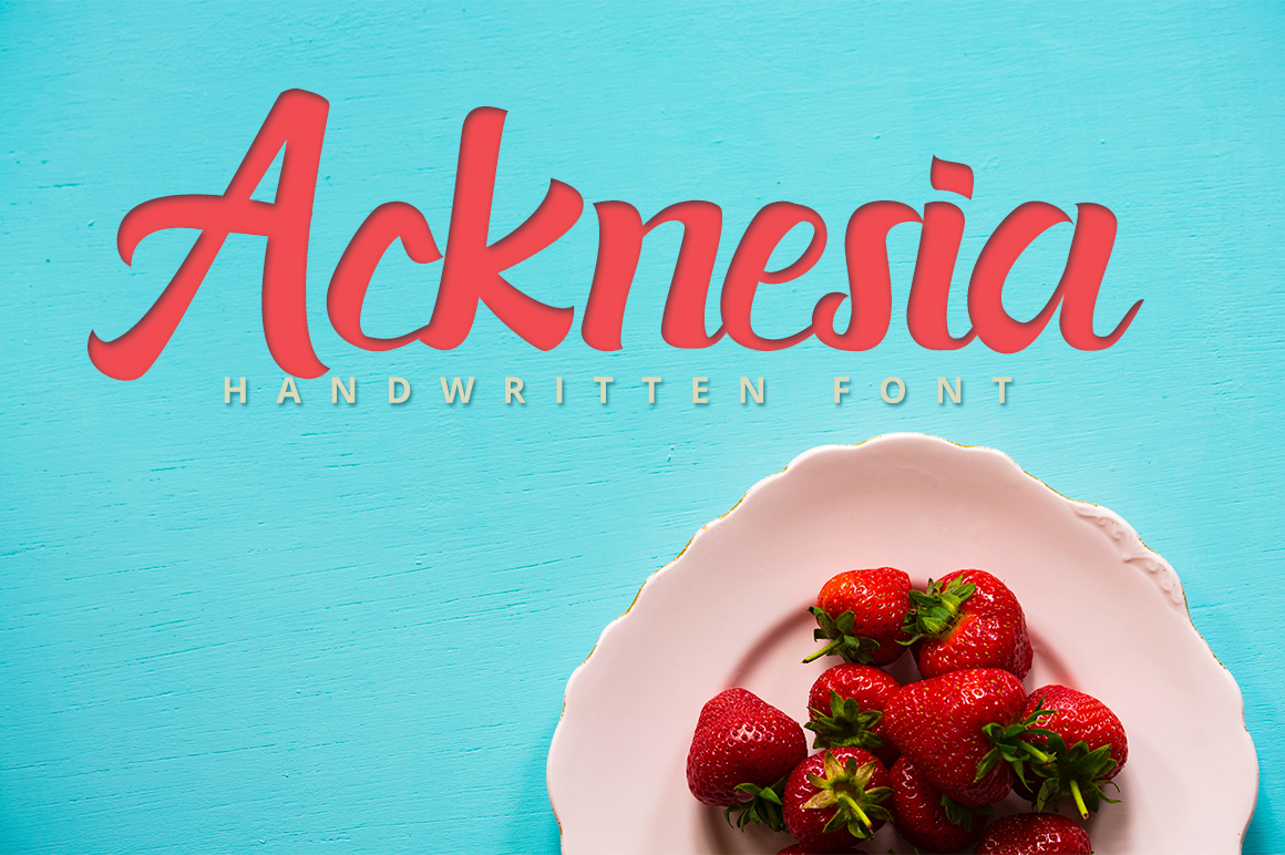 Acknesia Font Poster 1