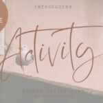 Activity Font Poster 1
