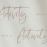 Activity Font Poster 2