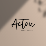 Acton Script Font Poster 1