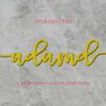 Adamd Font Poster 1