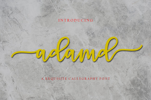 Adamd Font Poster 1