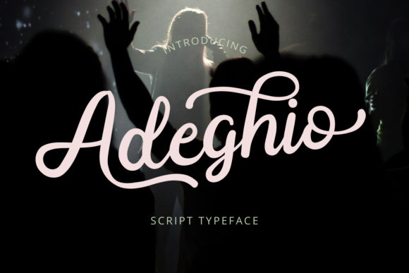 Adeghio Font Poster 1