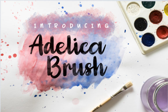 Adelica Brush Font Poster 1