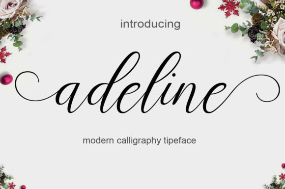 Adeline Font Poster 1