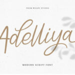 Adelliya Script Font Poster 1