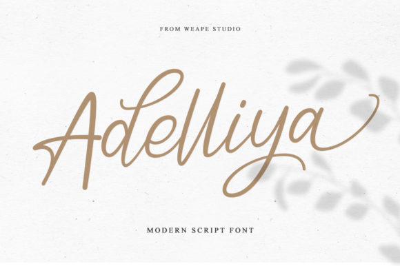 Adelliya Script Font Poster 1