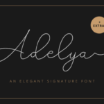 Adelya Font Poster 1