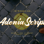 Adenia Script Font Poster 1