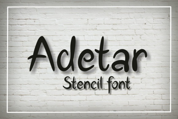 Adetar Stencil Font
