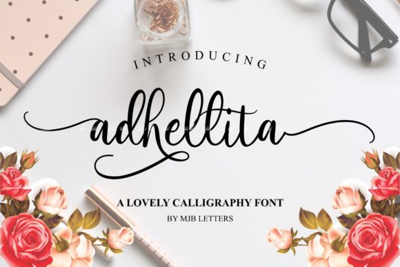 Adhellita Font Poster 1
