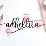Adhellita Font Poster 2