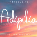 Adipilia Font Poster 1