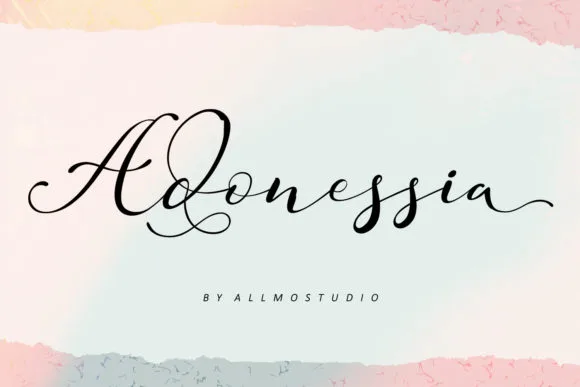 Adonessia Font Adonessia Font Poster 1