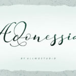 Adonessia Font Poster 10