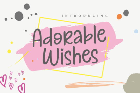 Adorable Wishes Font Poster 1