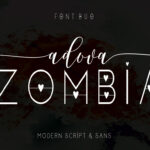 Adova Zombia Font Poster 9