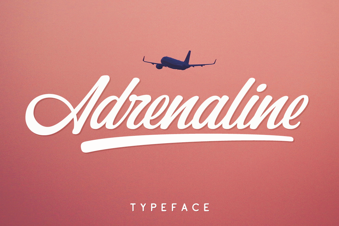 Adrenaline Font Adrenaline Font Poster 1