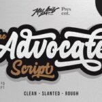 Advocate Script Font Poster 1