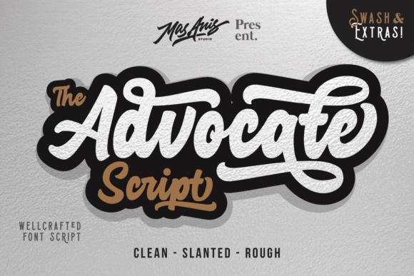 Advocate Script Font Poster 1