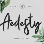 Aedesty Font Poster 1
