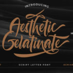 Aesthetic Gelatinate Font Poster 1