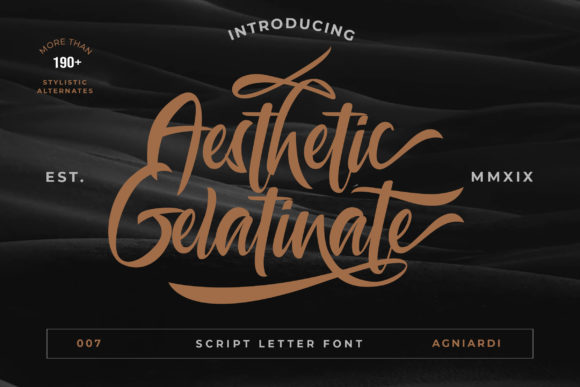 Aesthetic Gelatinate Font