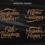 Aesthetic Gelatinate Font Poster 3