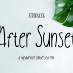 After Sunset Font Poster 1