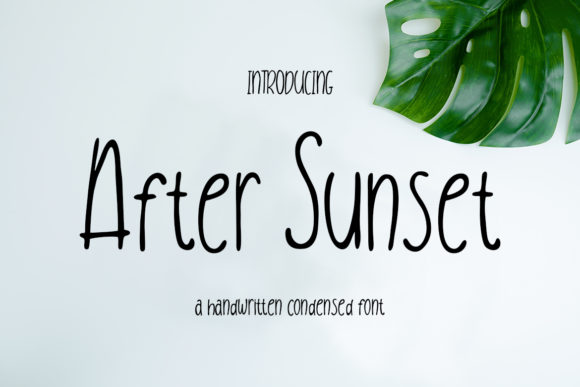 After Sunset Font Poster 1