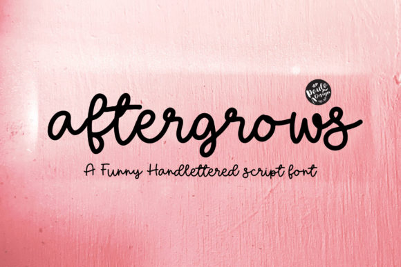 Aftergrows Font Poster 1