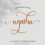 Agatha Font Poster 1