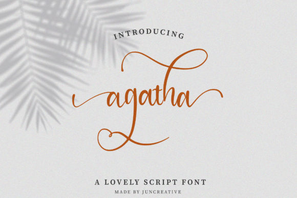 Agatha Font Poster 1