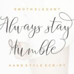 Agelysha Script Font Poster 2