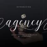 Agency Script Font Poster 1