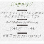 Agency Script Font Poster 11