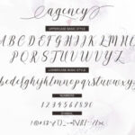 Agency Script Font Poster 10