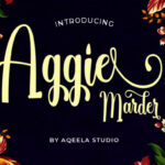 Aggie Marder Script Font Poster 1
