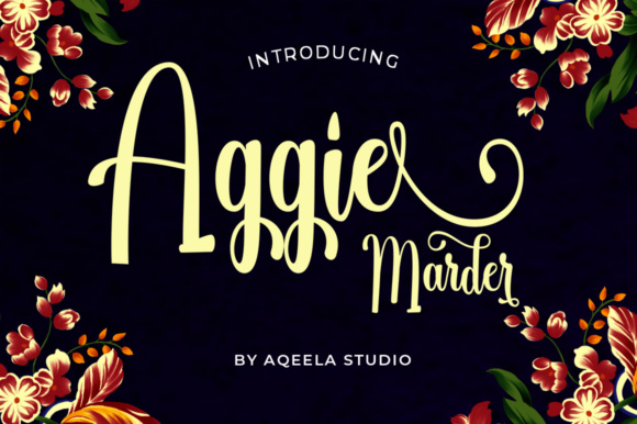 Aggie Marder Script Font