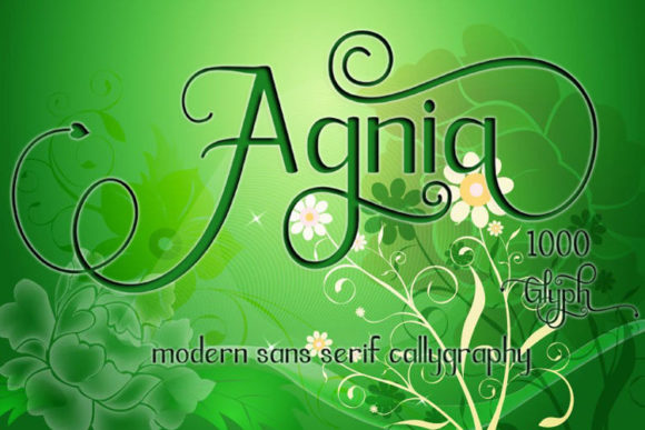 Agnia Font Poster 1
