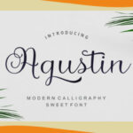 Agustin Script Font Poster 1