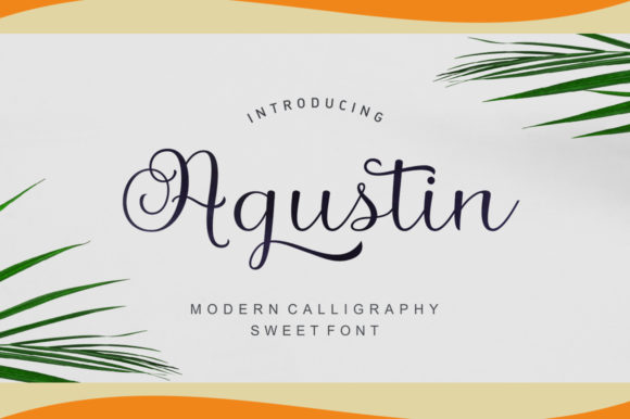 Agustin Script Font Poster 1