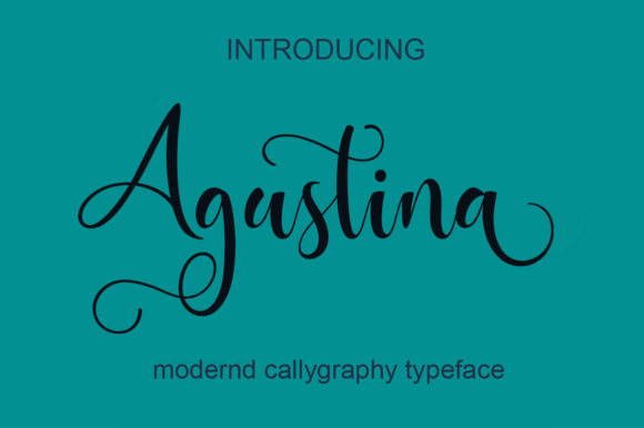 Agustina Font Poster 1