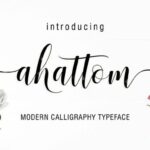 Ahattom Script Font Poster 1