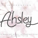 Ahsley Font Poster 1