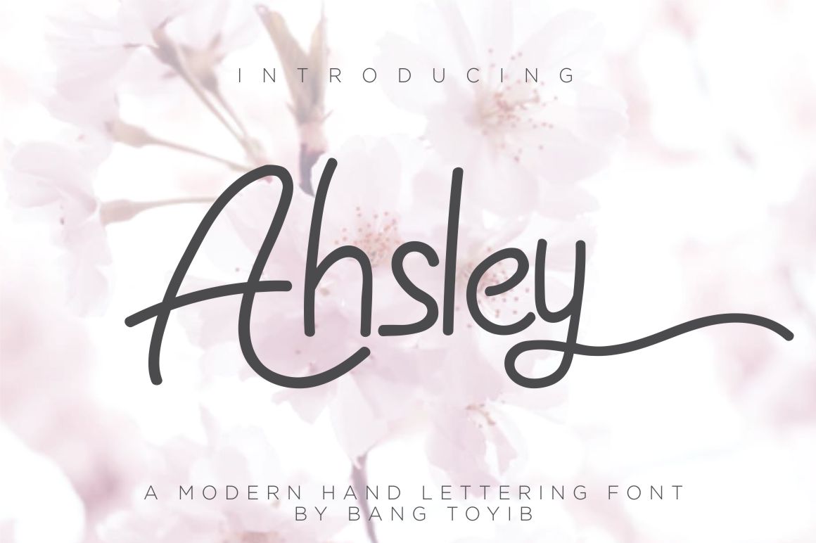 Ahsley Font Poster 1