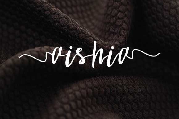 Aishia Font Poster 1